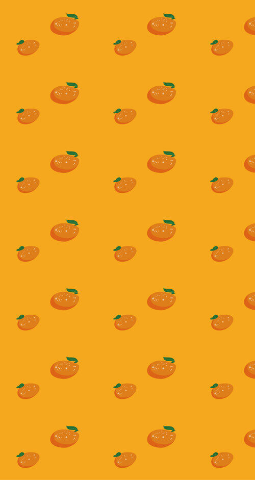简约水果橙子橙色装饰背景