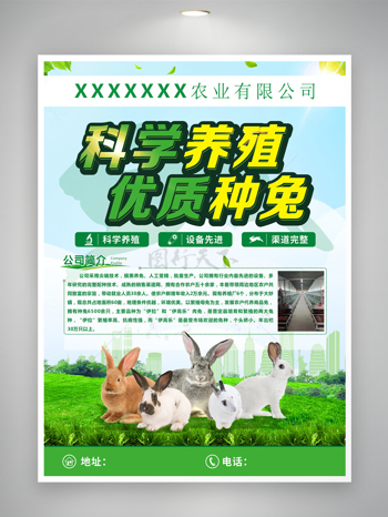 农业科学养殖畜牧业宣传海报